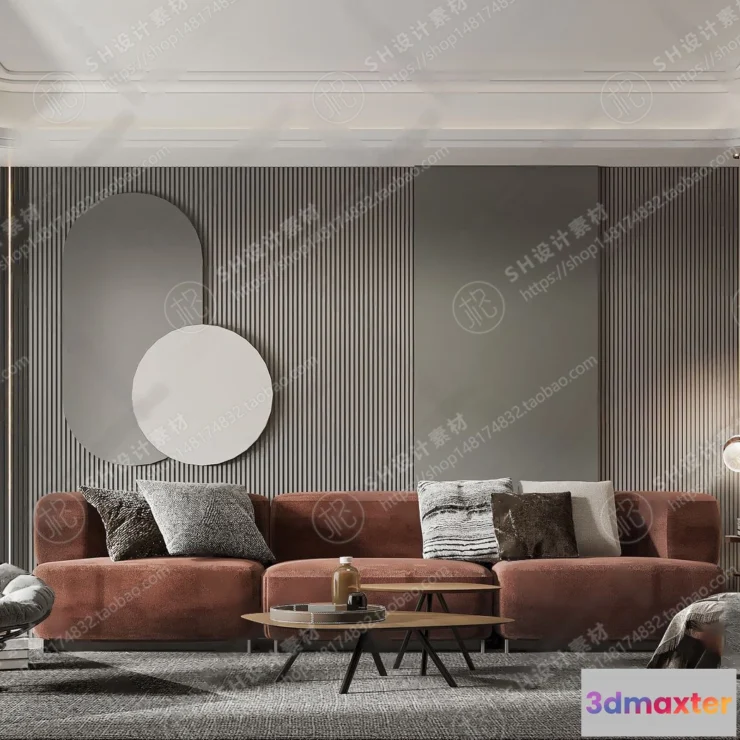 1117940 - LIVING ROOM 3D SCENES - VRAY RENDER - 339