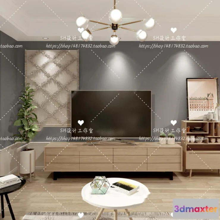 1117948 - LIVING ROOM 3D SCENES - VRAY RENDER - 343