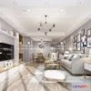 1117982 - LIVING ROOM 3D SCENES - VRAY RENDER - 360