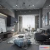 1118042 - LIVING ROOM 3D SCENES - VRAY RENDER - 390