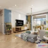 1118102 - LIVING ROOM 3D SCENES - VRAY RENDER - 420