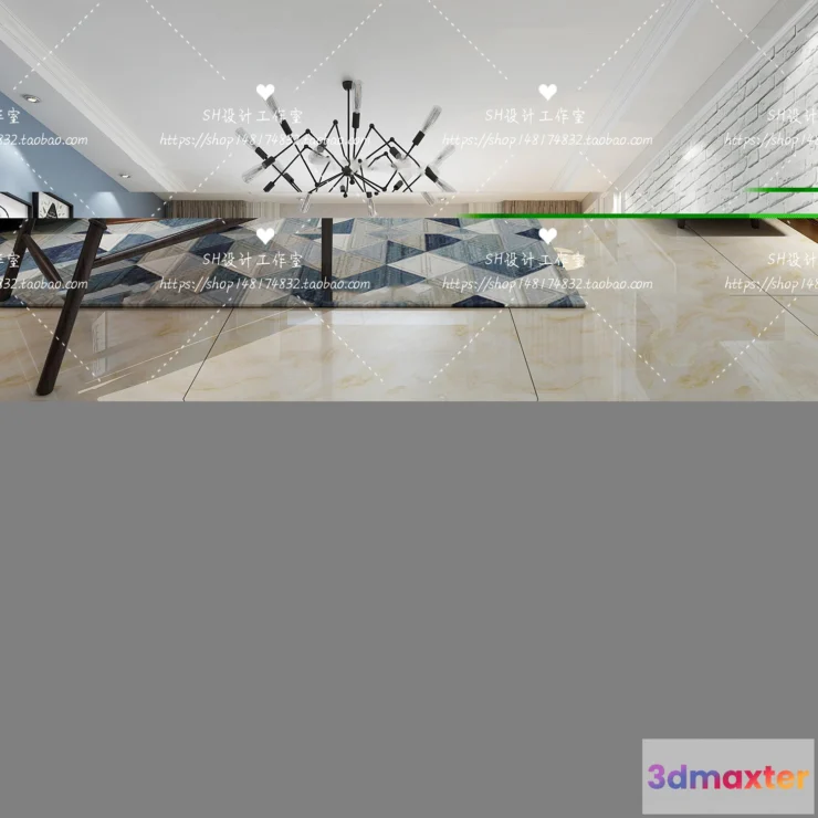 1118116 - LIVING ROOM 3D SCENES - VRAY RENDER - 427