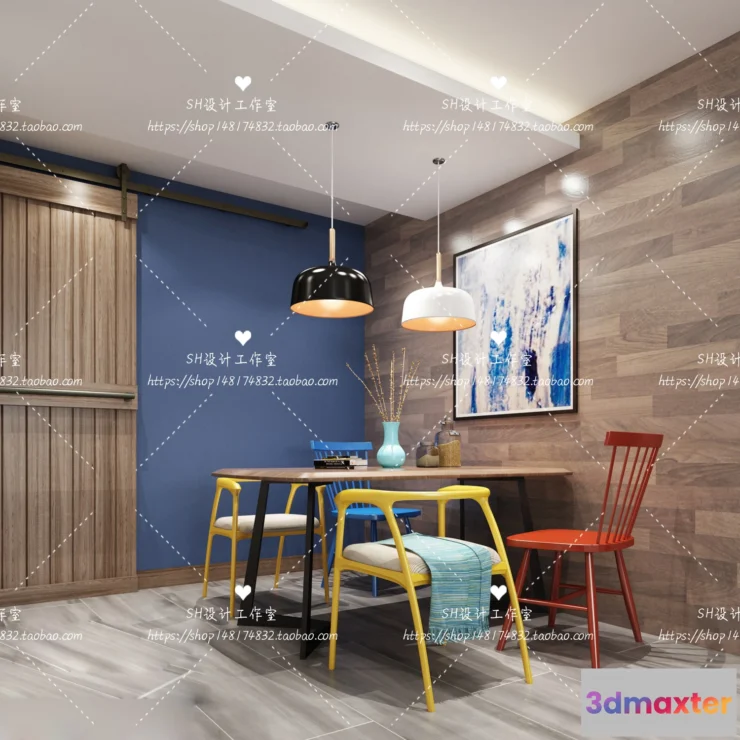 1118130 - LIVING ROOM 3D SCENES - VRAY RENDER - 434