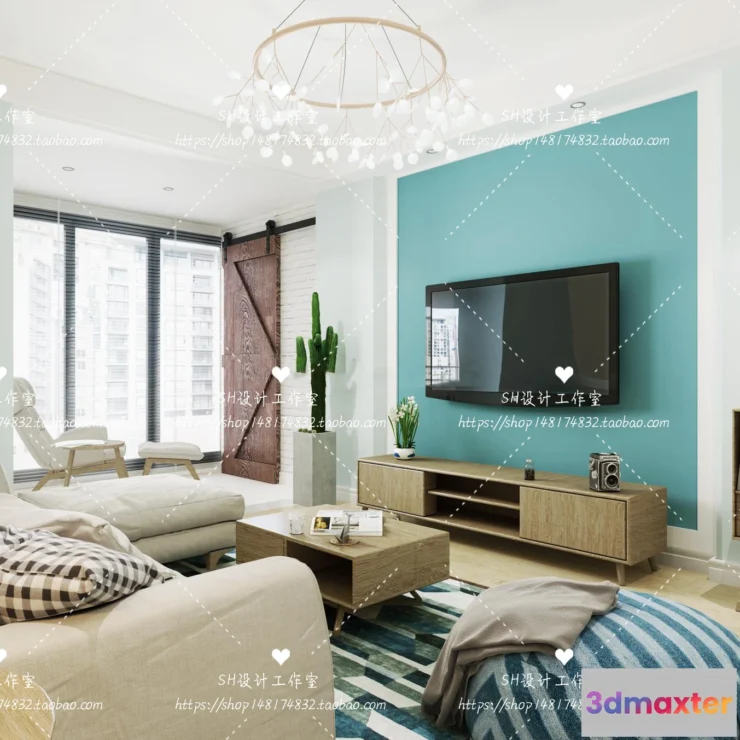 1118140 - LIVING ROOM 3D SCENES - VRAY RENDER - 439