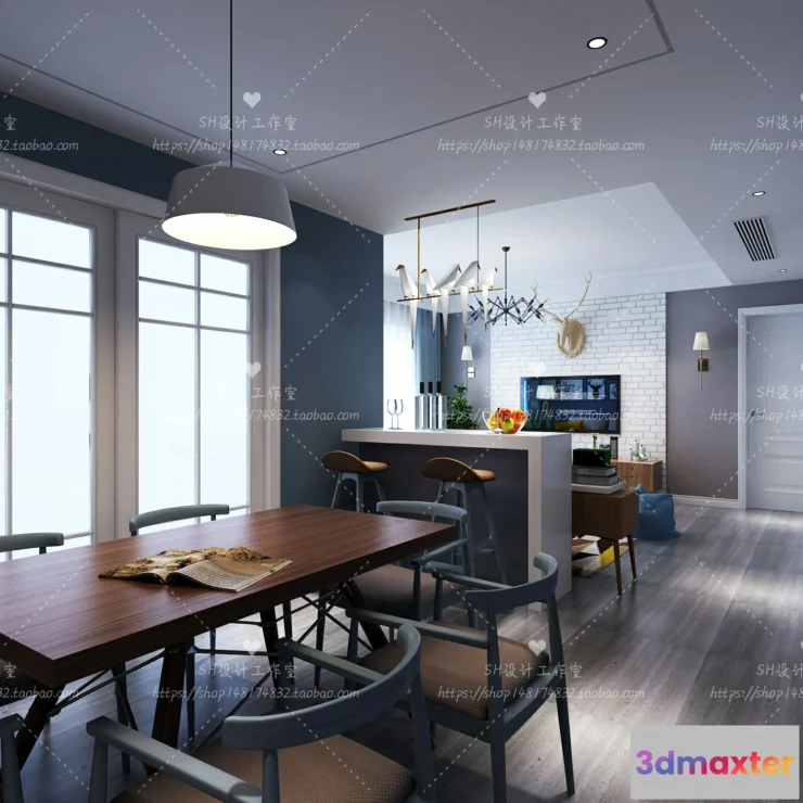 1118144 - LIVING ROOM 3D SCENES - VRAY RENDER - 441
