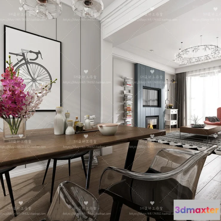 1118148 - LIVING ROOM 3D SCENES - VRAY RENDER - 443