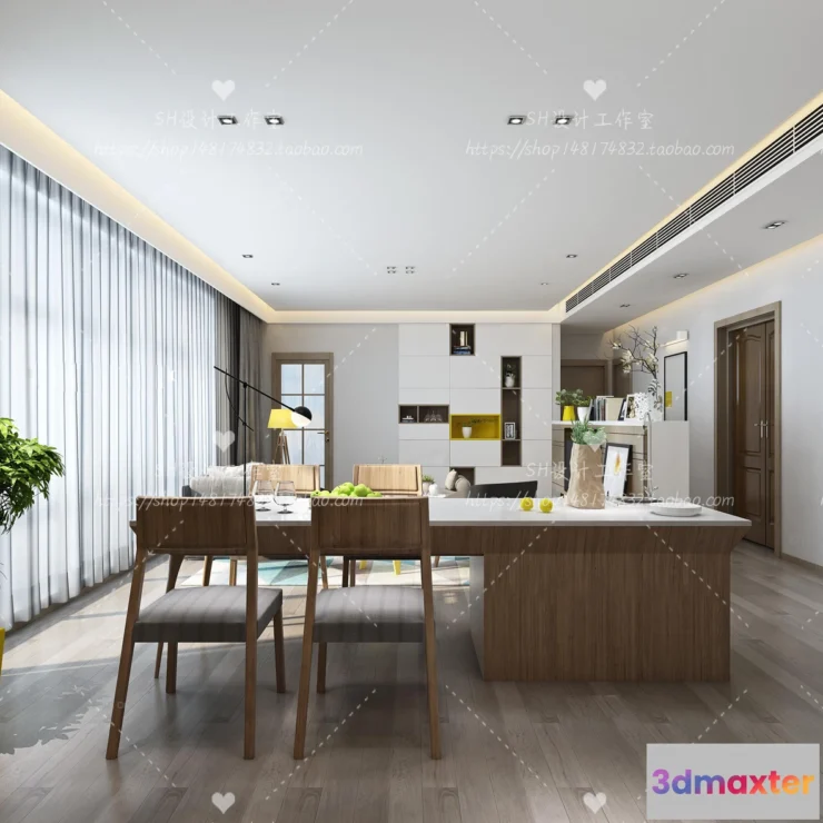 1118156 - LIVING ROOM 3D SCENES - VRAY RENDER - 447