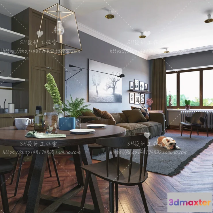 1118180 - LIVING ROOM 3D SCENES - VRAY RENDER - 459