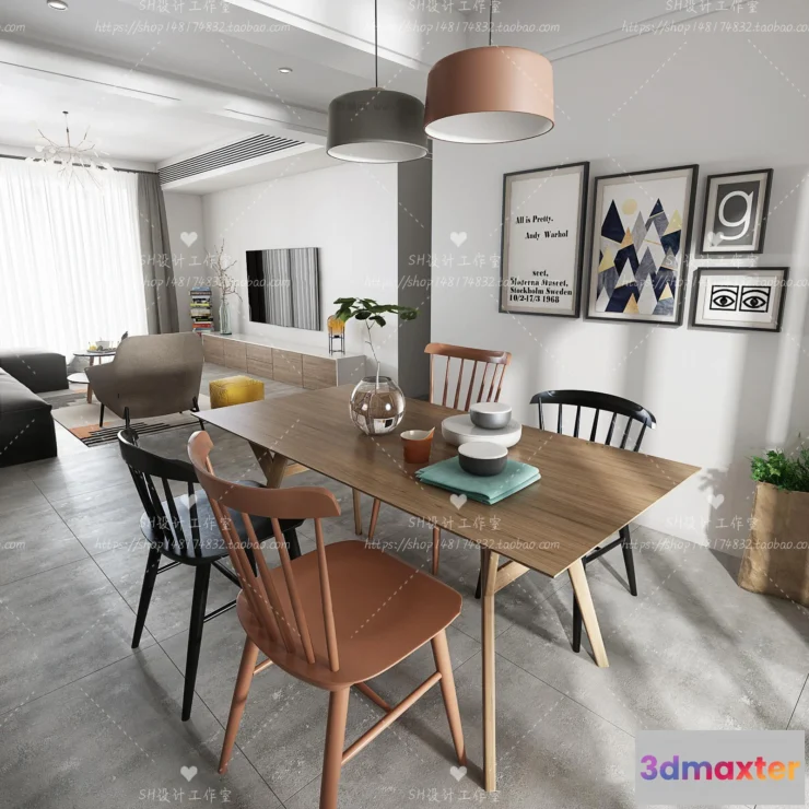 1118216 - LIVING ROOM 3D SCENES - VRAY RENDER - 477