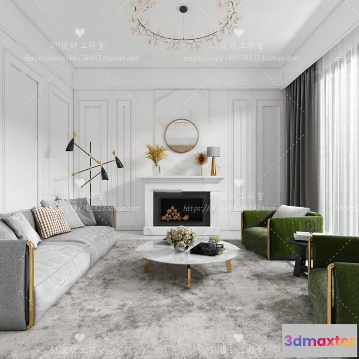 1118252 - LIVING ROOM 3D SCENES - VRAY RENDER - 495