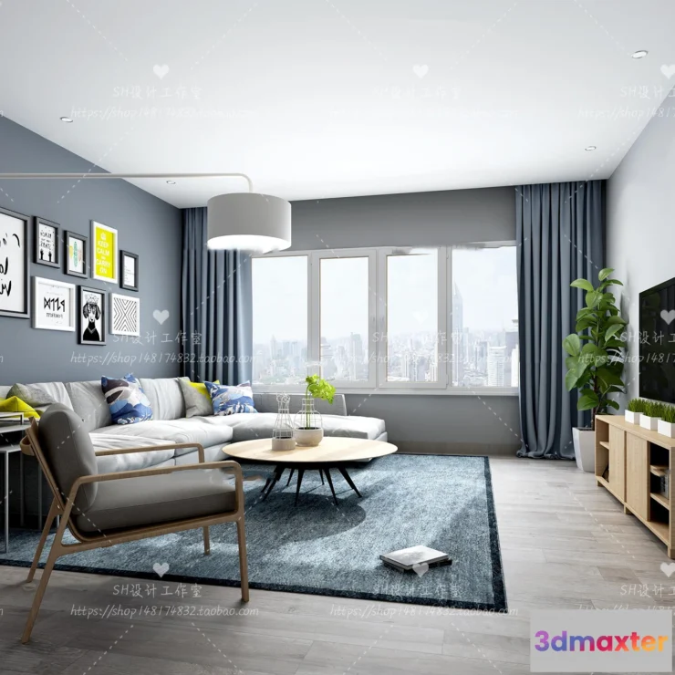 1118254 - LIVING ROOM 3D SCENES - VRAY RENDER - 496