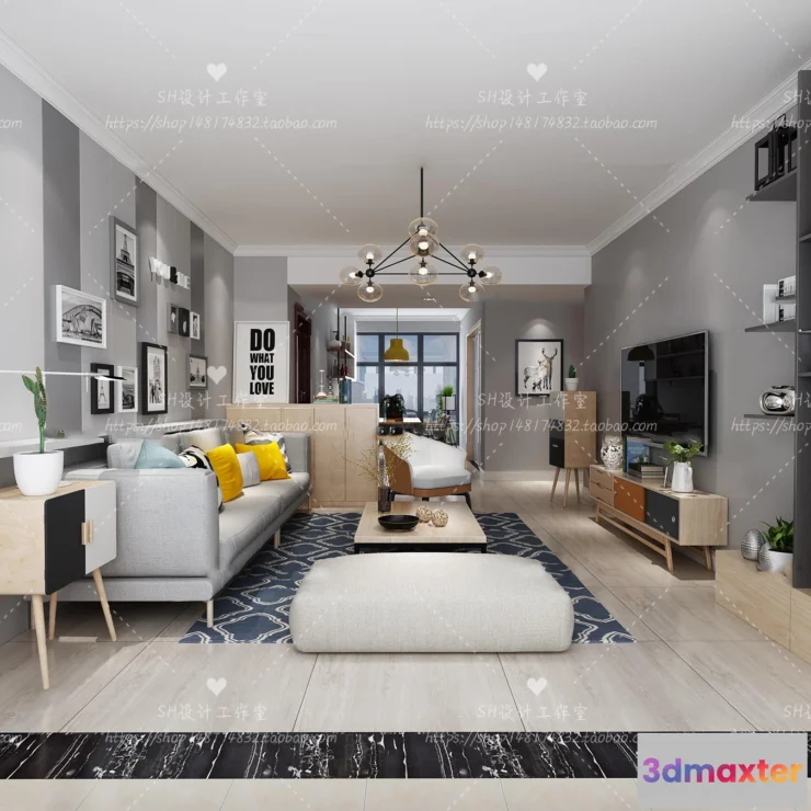1118256 - LIVING ROOM 3D SCENES - VRAY RENDER - 497