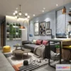 1118262 - LIVING ROOM 3D SCENES - VRAY RENDER - 500