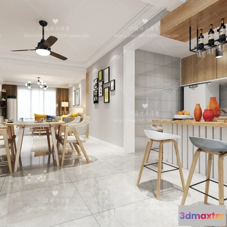 1118270 - LIVING ROOM 3D SCENES - VRAY RENDER - 504