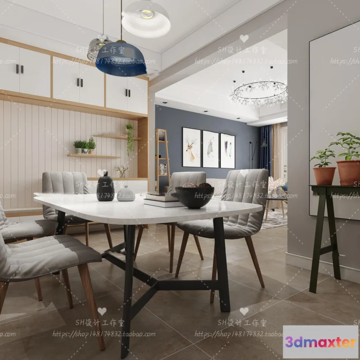 1118282 - LIVING ROOM 3D SCENES - VRAY RENDER - 510