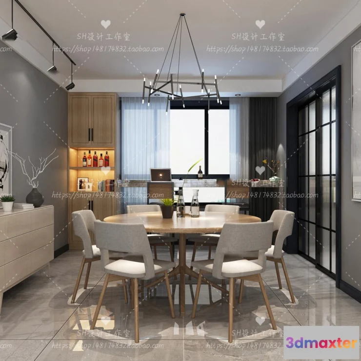 1118302 - LIVING ROOM 3D SCENES - VRAY RENDER - 520