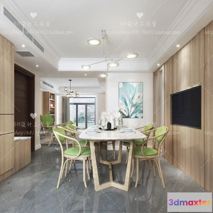 1118304 - LIVING ROOM 3D SCENES - VRAY RENDER - 521