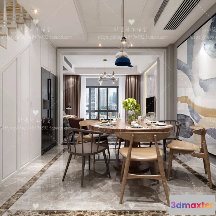 1118310 - LIVING ROOM 3D SCENES - VRAY RENDER - 524