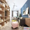 1118318 - LIVING ROOM 3D SCENES - VRAY RENDER - 528