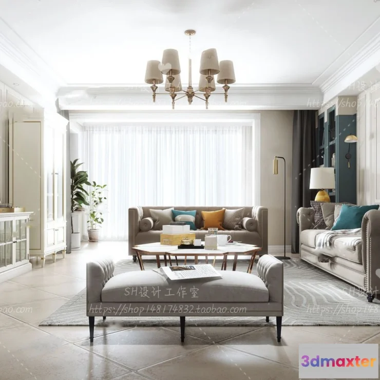 1118348 - LIVING ROOM 3D SCENES - VRAY RENDER - 543