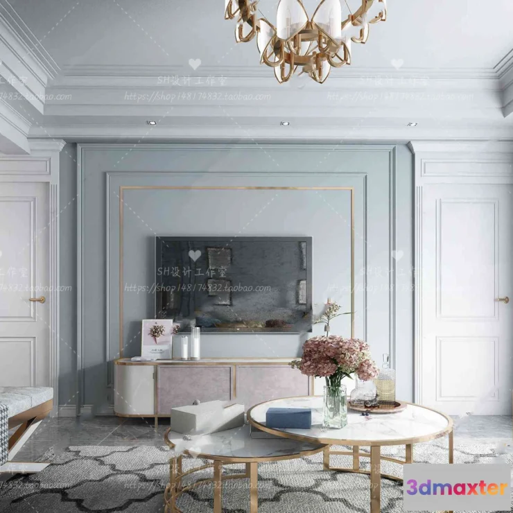 1118352 - LIVING ROOM 3D SCENES - VRAY RENDER - 545