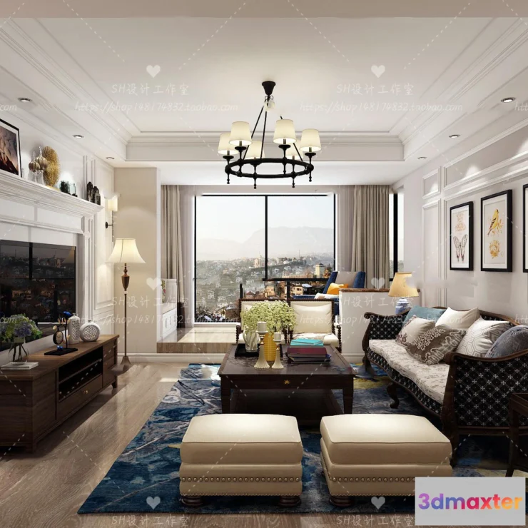1118354 - LIVING ROOM 3D SCENES - VRAY RENDER - 546