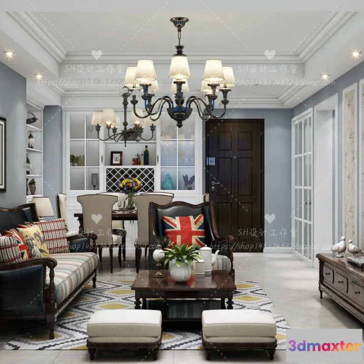 1118356 - LIVING ROOM 3D SCENES - VRAY RENDER - 547