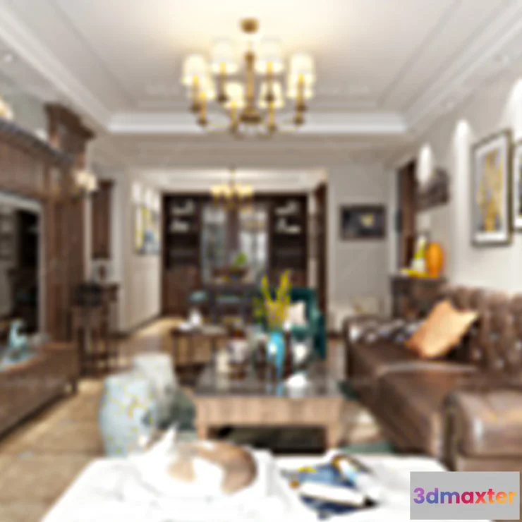 1118362 - LIVING ROOM 3D SCENES - VRAY RENDER - 550