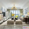 1118436 - LIVING ROOM 3D SCENES - VRAY RENDER - 587
