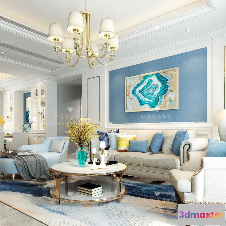 1118454 - LIVING ROOM 3D SCENES - VRAY RENDER - 596