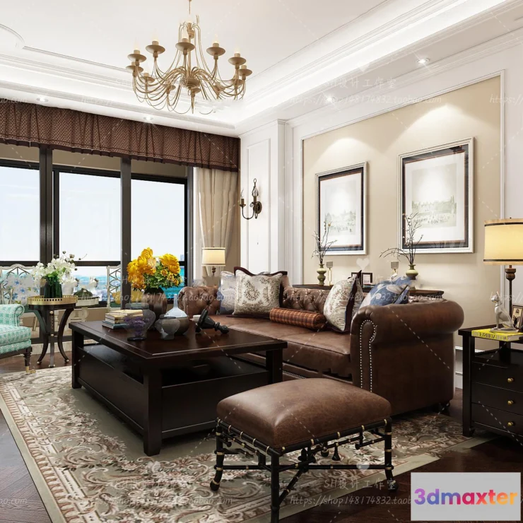 1118478 - LIVING ROOM 3D SCENES - VRAY RENDER - 608