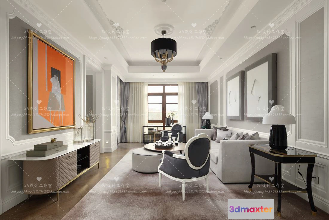 1118528 - LIVING ROOM 3D SCENES - VRAY RENDER - 633