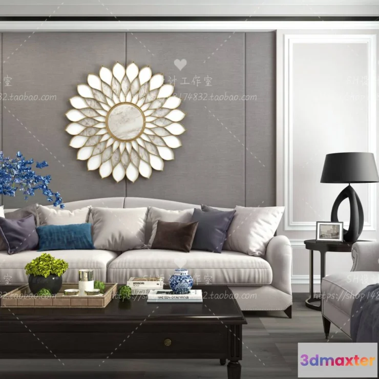 1118530 - LIVING ROOM 3D SCENES - VRAY RENDER - 634