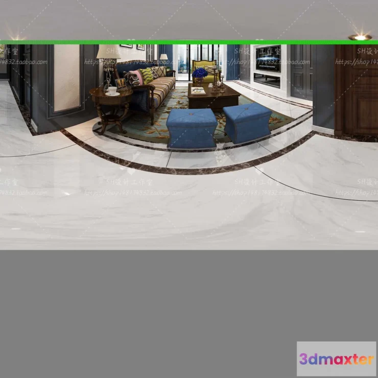 1118532 - LIVING ROOM 3D SCENES - VRAY RENDER - 635