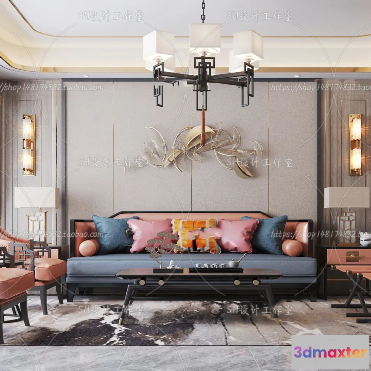 1118544 - LIVING ROOM 3D SCENES - VRAY RENDER - 641