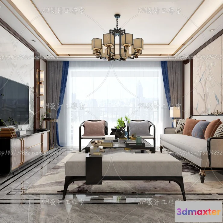 1118548 - LIVING ROOM 3D SCENES - VRAY RENDER - 643