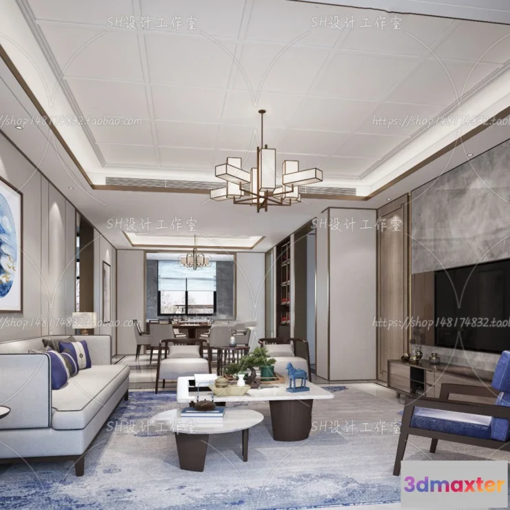 1118554 - LIVING ROOM 3D SCENES - VRAY RENDER - 646