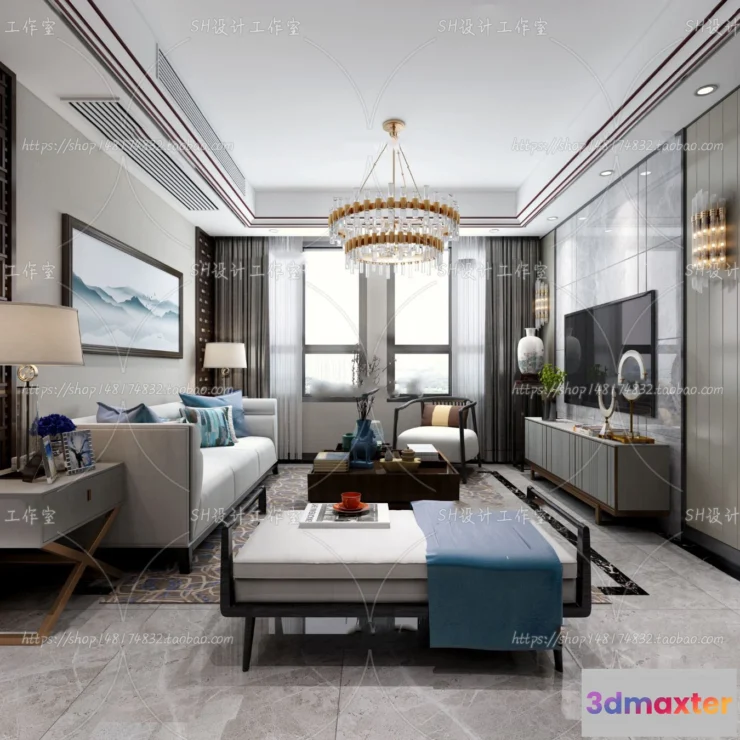 1118556 - LIVING ROOM 3D SCENES - VRAY RENDER - 647