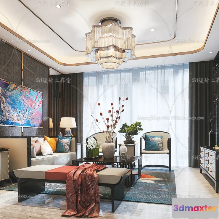 1118570 - LIVING ROOM 3D SCENES - VRAY RENDER - 654