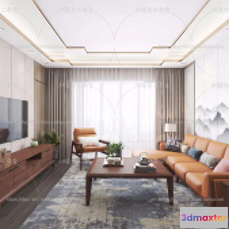 1118572 - LIVING ROOM 3D SCENES - VRAY RENDER - 655