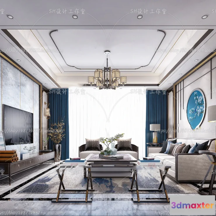 1118574 - LIVING ROOM 3D SCENES - VRAY RENDER - 656