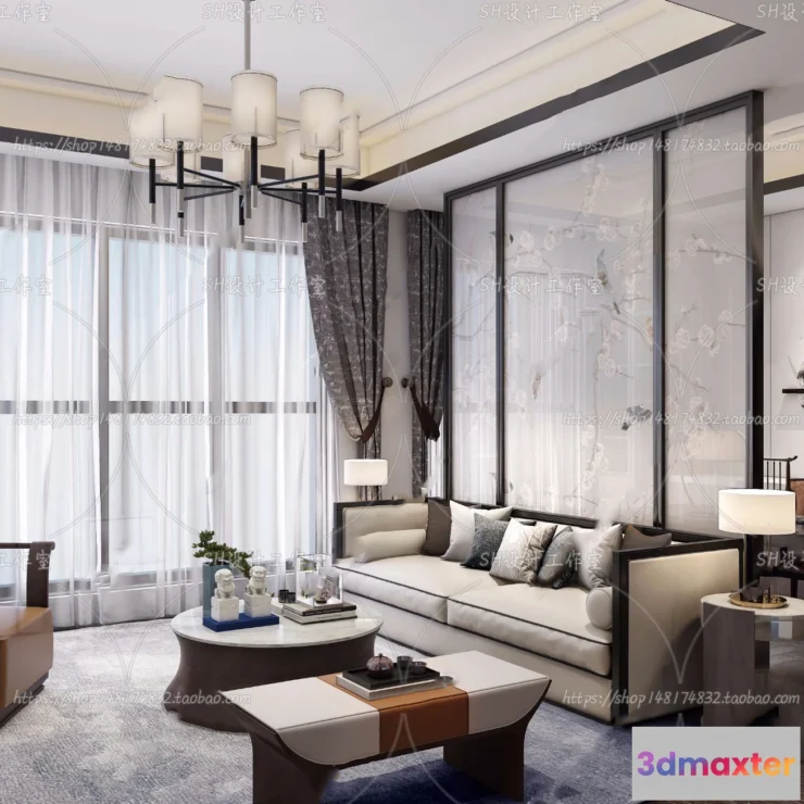 1118624 - LIVING ROOM 3D SCENES - VRAY RENDER - 681