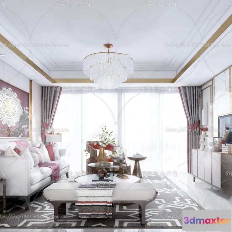 1118628 - LIVING ROOM 3D SCENES - VRAY RENDER - 683