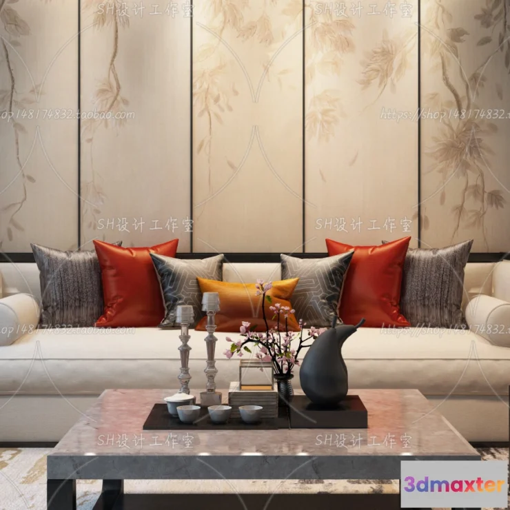 1118630 - LIVING ROOM 3D SCENES - VRAY RENDER - 684