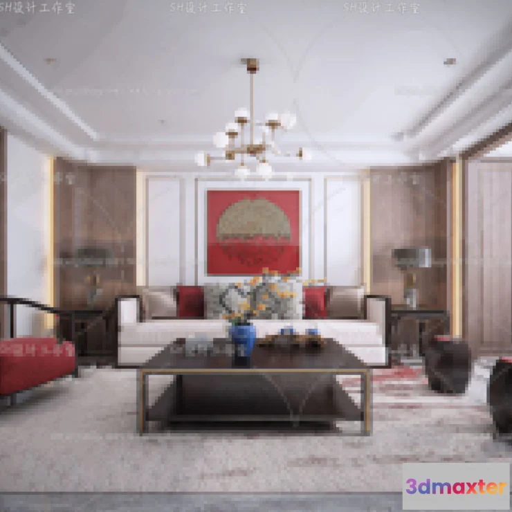 1118634 - LIVING ROOM 3D SCENES - VRAY RENDER - 686