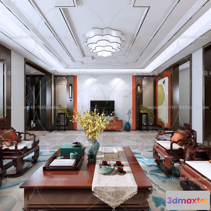 1118638 - LIVING ROOM 3D SCENES - VRAY RENDER - 688