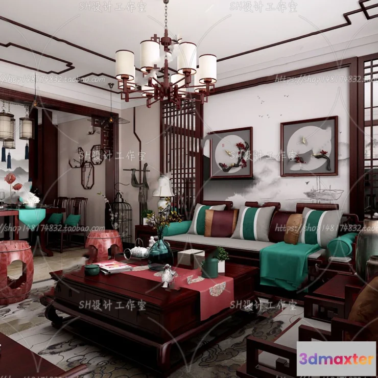 1118642 - LIVING ROOM 3D SCENES - VRAY RENDER - 690