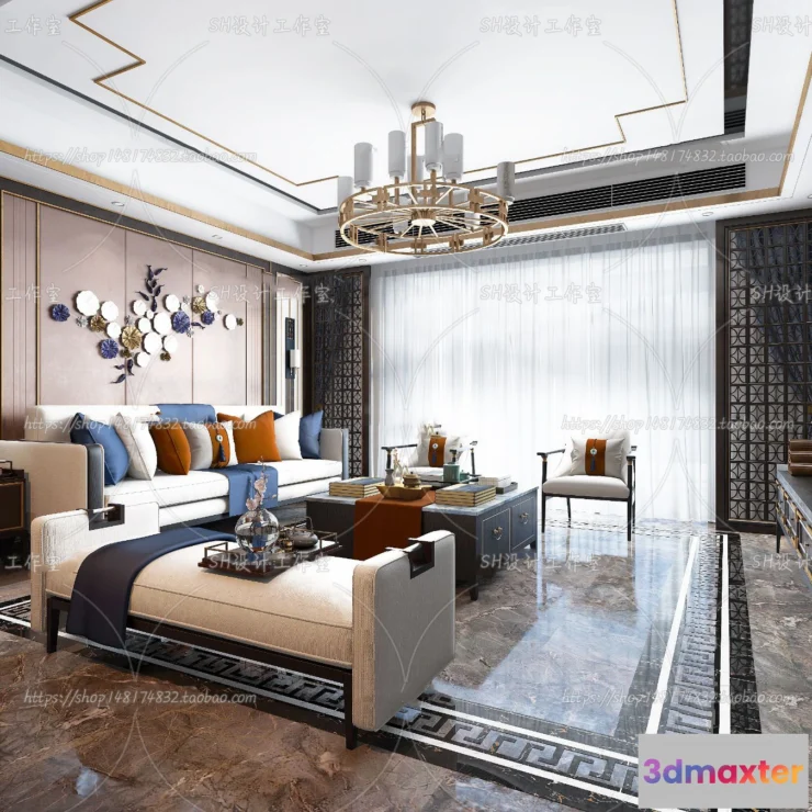 1118656 - LIVING ROOM 3D SCENES - VRAY RENDER - 697