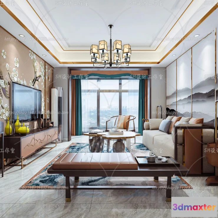 1118662 - LIVING ROOM 3D SCENES - VRAY RENDER - 700