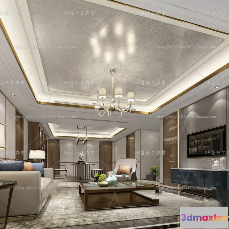 1118668 - LIVING ROOM 3D SCENES - VRAY RENDER - 703